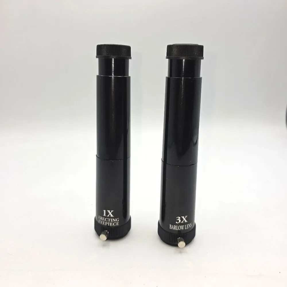 Barlow 1X 3X Erecting Telescope Eyepiece Set  4mm, 9mm, 20mm + Erecting Eyepiece